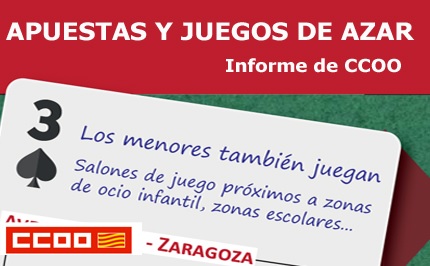 Informes CCOO Aragón sobre Juegos de Azar y Apuestas