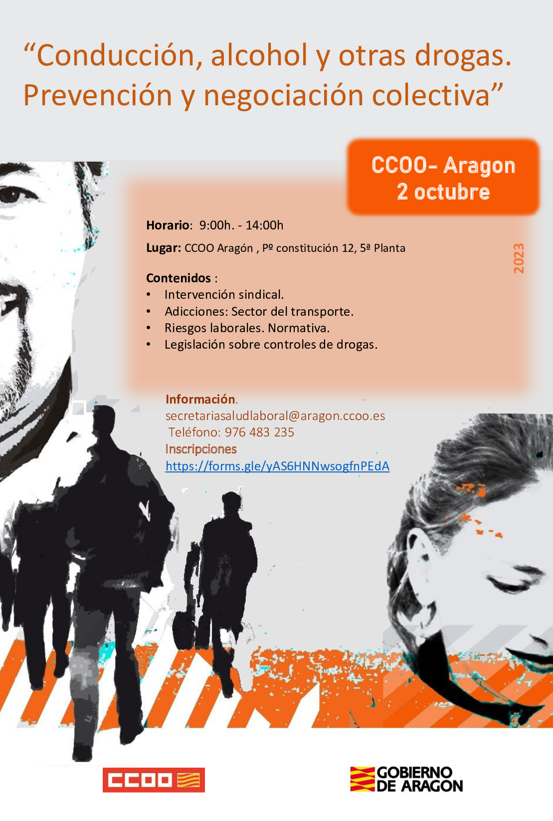 CURSO TALLER “Conducción, alcohol y otras drogas. Prevención y negociación colectiva”