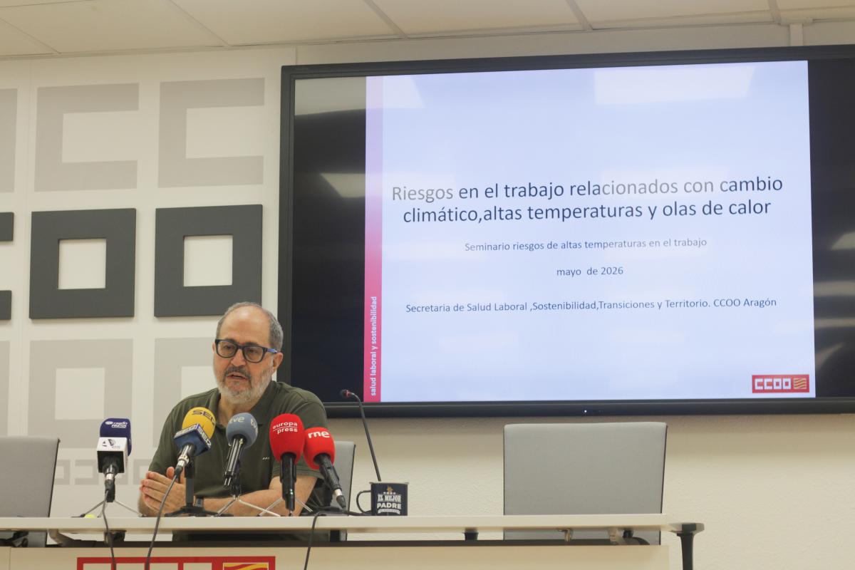 CCOO reclama reforzar la protección de la salud laboral durante las olas de calor