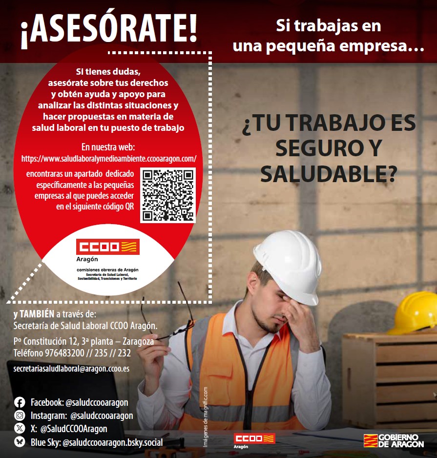 Si trabajas en una pequeña empresa,¿Tu trabajo es seguro y saludable?