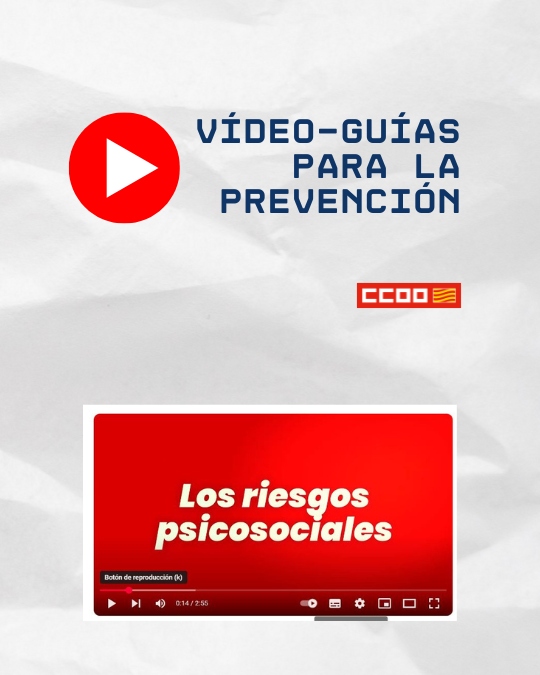 Los riesgos psicosociales. Vídeo-guías para la prevención VG nº 04. CCOO Aragón 2025.