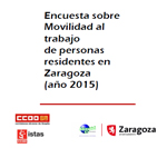 CCOO presenta la “Iª Encuesta de movilidad al trabajo de Zaragoza ciudad”.